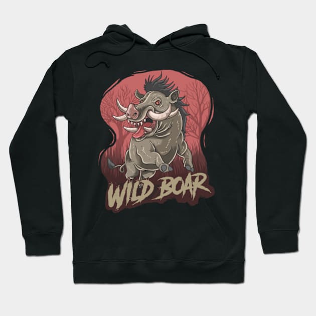 Wild Boar Hoodie by Petko121212